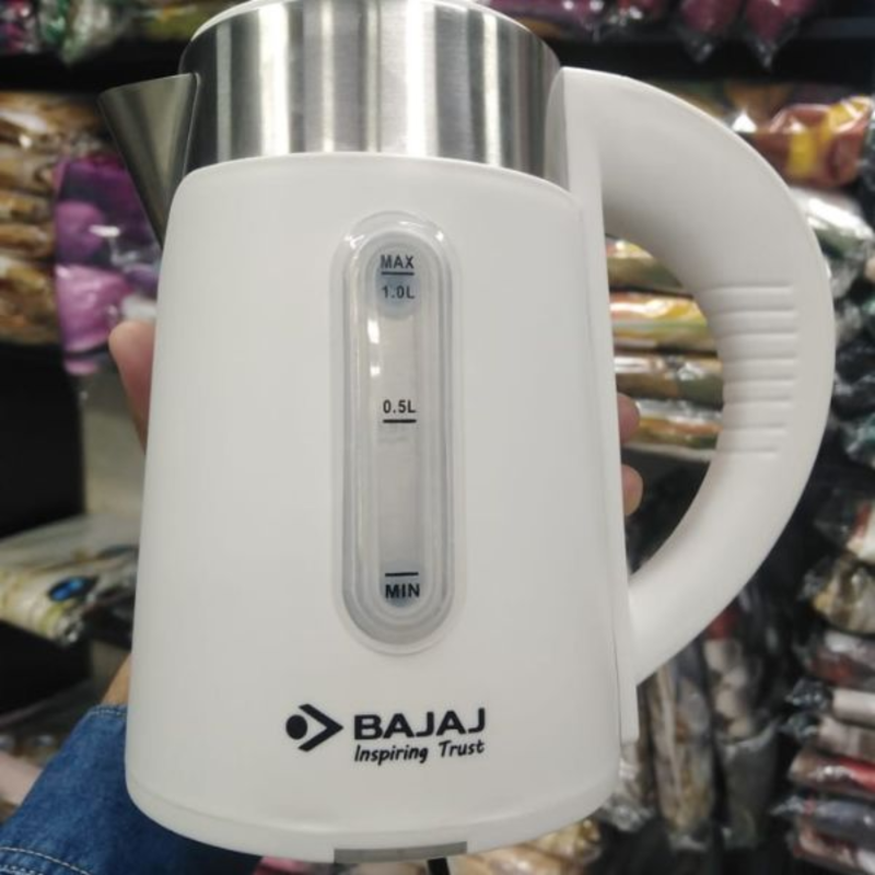 Bajaj Majesty New 1-Litre Cordless Kettle (White)