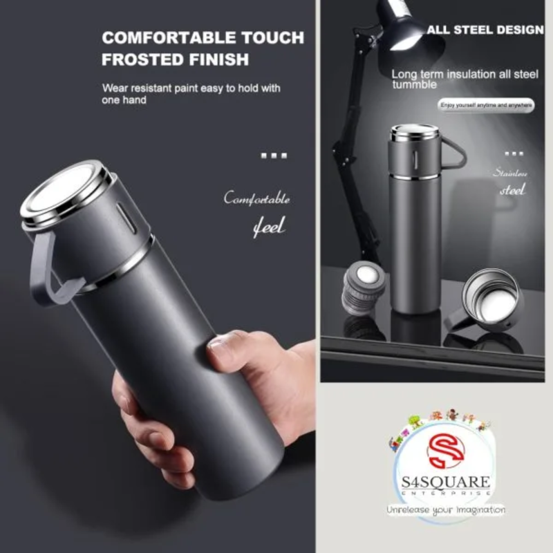 Stainless Steel Vacuum Flask Set - Image 3